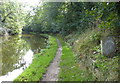 Milepost along the Lancaster Canal towpath in PR4 0SD