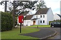 Letterbox and housing at Airlie Court, Muirton in PH3 1NB