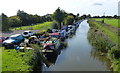 Boats moored along the Lancaster Canal in PR4 0JB