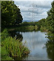 Power lines crossing the Lancaster Canal in PR4 0BE