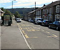 High Street bus stop and shelter, Ynysddu in NP11 7AX