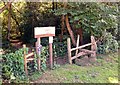 Entrance stile to Deadwater Valley LNR, Bordon, Hampshire - 170918 in GU35 9RG