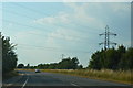 Transmission lines cross the A2300 in RH15 8UR