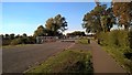 Gate across Lincoln Road, Northborough in PE6 9BQ