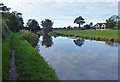 Lancaster Canal north of Brock in Brock with Catterall Ward