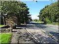 Bus stop and shelter on Rochdale Road (A680), Turn in BL0 0RN