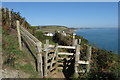 Gate on the South West Coast Path in TQ7 2EU