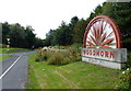 Sign along the A189 at Woodhorn in NE63 9HE