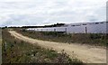 Track passing Asfordby B Solar Farm in LE14 3SY
