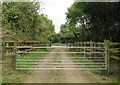 Triple gate to Welby Lane in LE14 3RE