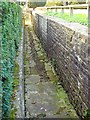 Private path to Holy Rood church, The Lawn, Swindon in SN3 1HB