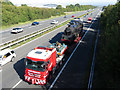 Steam locomotive on the M5 in TA6 6WF