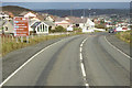 A970 approaching Lerwick in ZE1 0SU