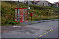 Bus Shelter and Post Box at Leebotten in ZE2 9HS