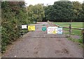 Gate to the Cricket Ground in GU35 0LE