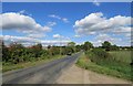 Lutterworth Road northwards from Shearsby Sewage Works entrance road in LE17 5QQ
