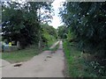 Track and public footpath towards Shearsby in LE17 5QQ