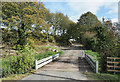 Bridge of railway sleepers at Hett Mill in DH6 5LN