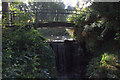 Kelsey Park footbridge and waterfall in BR3 3XB
