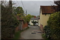 Access Lane leading onto The Street, Pleshey in CM3 1HH
