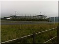 Colchester: Weston Homes Stadium seen across the A12 in CO4 5YX