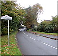 Pant Lasau boundary sign, Swansea in SA6 6LS