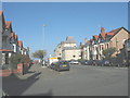 The lower part of Carmen Sylva Road leading to the Promenade in Llandudno Community