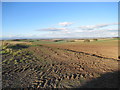 Wide north view from solar array at East Hills by Redford near Forfar in DD8 2SS