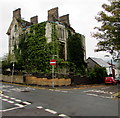 Overgrown Danbert House in Morriston, Swansea in SA6 8AA