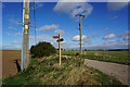 Fingerpost on Field Road, Crowle in DN17 4JD