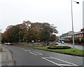Road junction at Broomside Lane in DH1 2DW