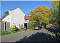 Whittlesford: October sunlight, Orchard Terrace in Whittlesford