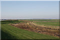 Bleak landscape beside River Roach, Wallasea Island in SS3 9XE