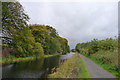 The Forth and Clyde Canal approaching Bonnybridge in FK4 1AX