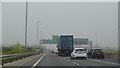 A14 approaching junction with M11 in Girton