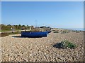 Boat on the beach near Sovereign Park in BN23 6ED
