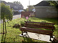 A bench in Paulmount Rise in BS39 5DB