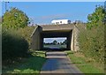 Shawell Lane passing under the M6 Motorway in LE17 6DJ