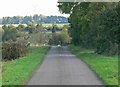Shawell Lane towards Catthorpe in LE17 6AN