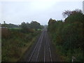 Railway towards Blackburn in BB2 6RF