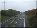 M65 westbound near Bateson's Farm in Clayton East, Brindle & Hoghton Ward