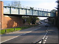 Park Street: A5183 Watling Street railway bridge in AL2 2PB