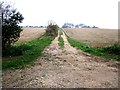 Farm track at Claxby St Andrew in Claxby St. Andrew