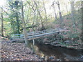 Footbridge over the River Loxley near Olive House in S6 6RU
