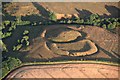 Motte and Bailey west of Hallaton: aerial 2018 in LE16 8UZ