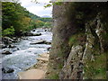 Hand holds are very useful on the path beside Afon Glaslyn in LL55 4YG