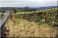 Looking north along Hill House Edge Lane in BD22 9QL