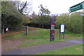 Footpath into West Hunsbury Country Park in NN4 9XW