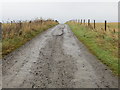 Farm track that leads to Woodbank in AB54 6AN