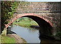 Post Bridge over the Caldon Canal near Endon in Staffordshire in ST9 9DU